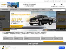 Tablet Screenshot of hardychevrolet.com